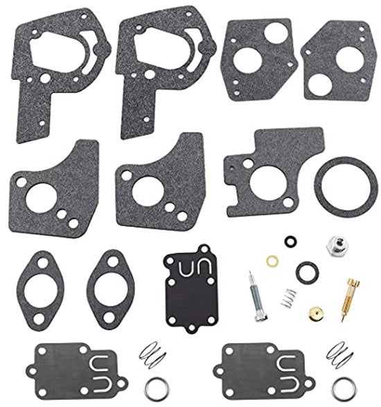 Riparazione carburatore - Membranen - Kit di sigillaggio per motori Briggs & Stratton 3 a 5 cv HP 495606 494624 135292 135232 135212 270026 272538 272538S 272637