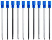Penna a Sfera di Alta Qualità - 10 Stuks - 0,7 mm - Blu - Materiale Metallico Leggero - Sostenibile - Inchiostro Velocemente Assorbente - Ricariche