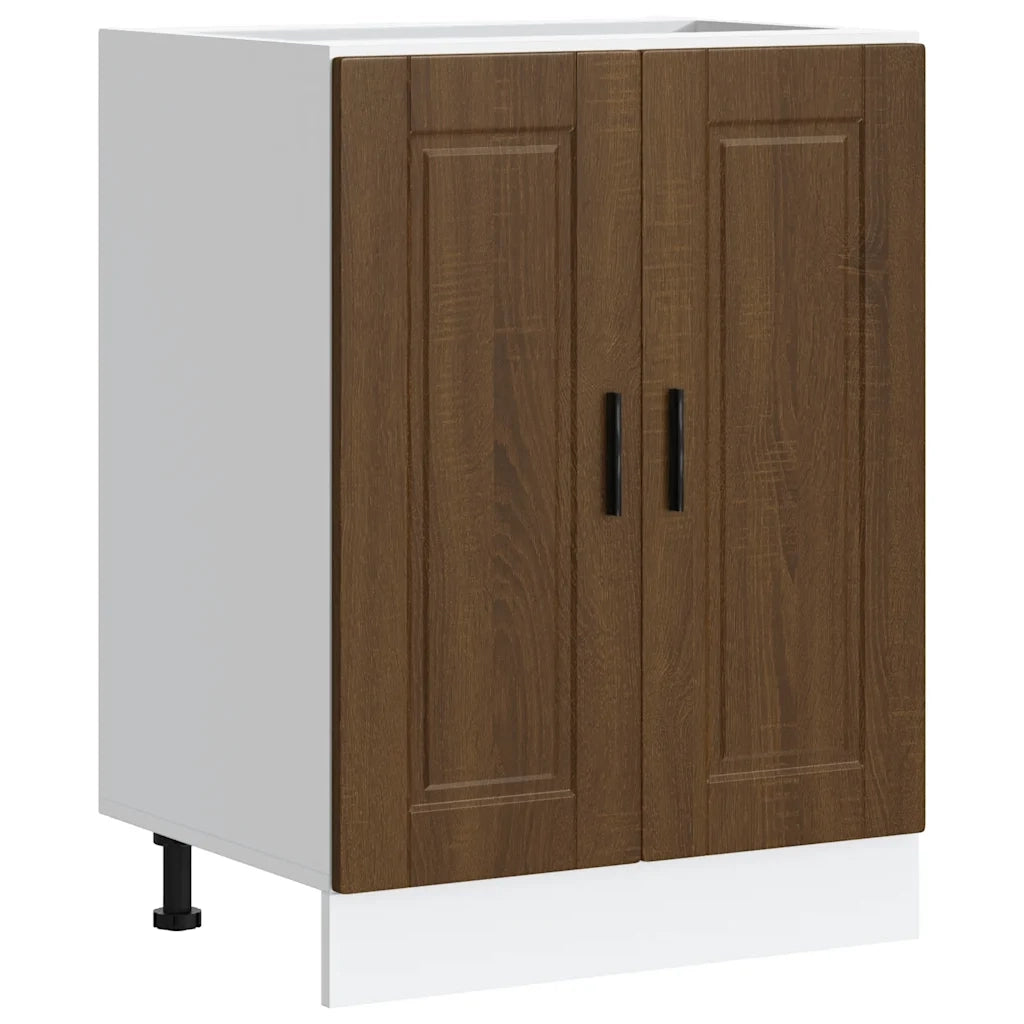 vidaXL Base da Cucina Porto Rovere Marrone in Legno Multistrato