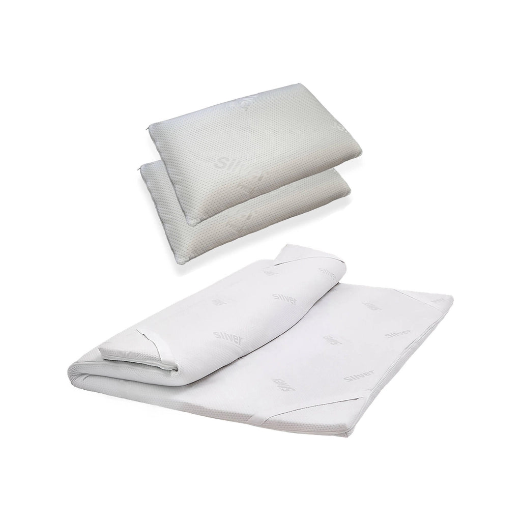 Coconetten, Topper Singolo Sfoderabile Made in Italy, 190x90x5h cm Bianco