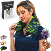 Asciugamano termico per collo e spalle - Cuscino termico confortevole per collo e spalle - Coperta lavabile di cotone con profumo di lavanda