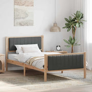 Struttura del Letto marrone e grigio scuro 100 x 200 cm