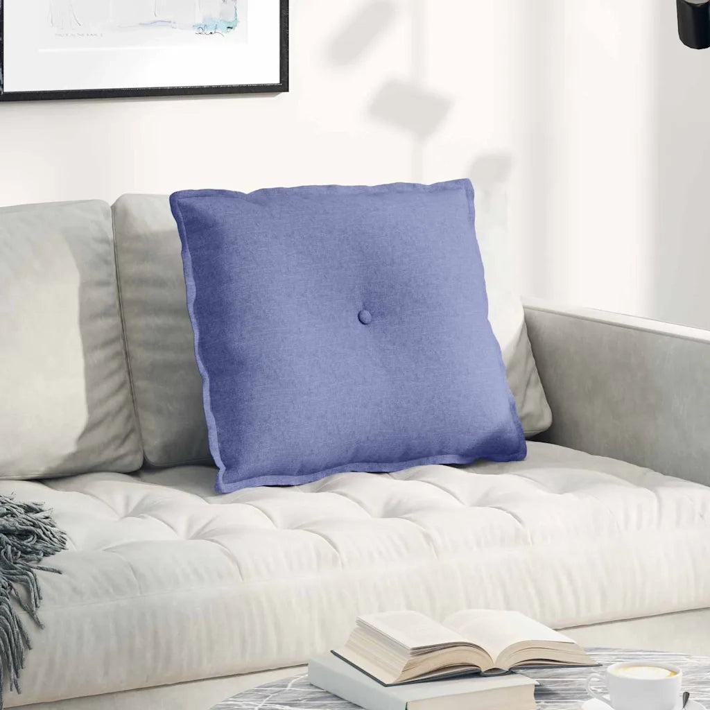 Cuscino per Schiena Blu jeans 60 x 19 x 50 cm Tessuto 42014672