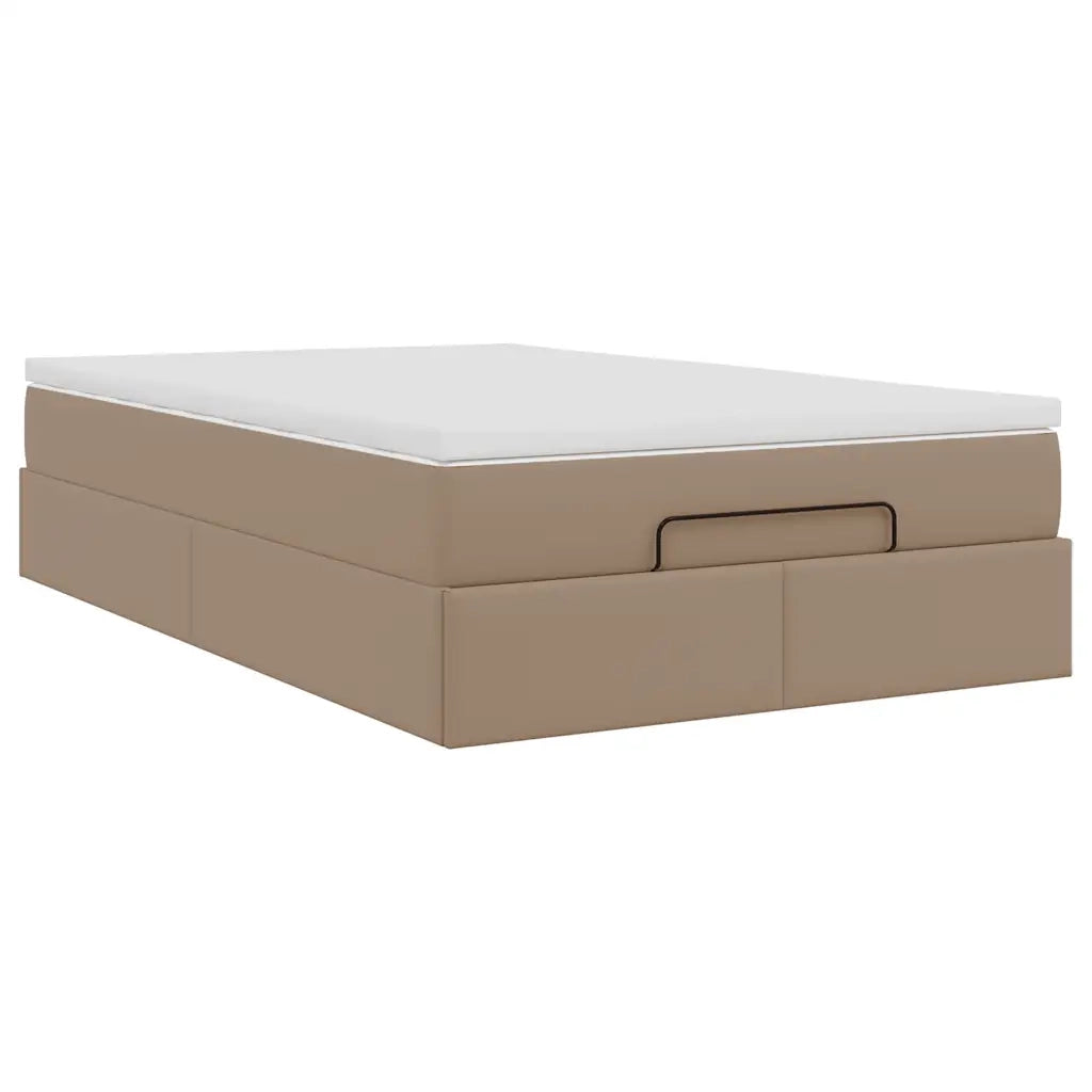 Struttura Letto Pouf con Materasso 120x190 cm Similpelle 3311030