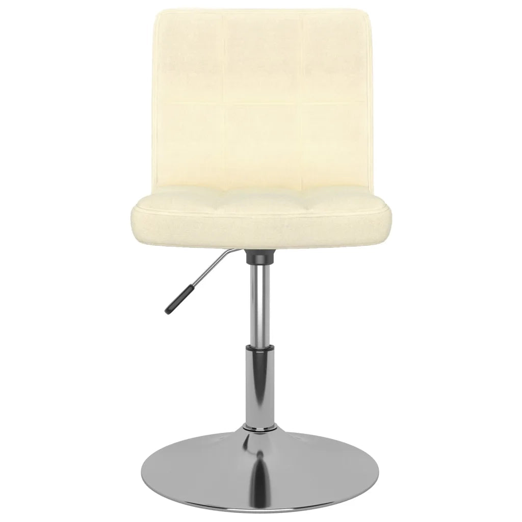 Sedie da Pranzo Girevoli 6 pz Crema in Tessuto 3087460