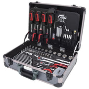 KS Tools 911.0649 Serie Universale di Utensili 149 Pezzi in Acciaio al Cromo Vanadio con Valigetta in Alluminio Attacchi 1-4'' e 1-2'' Meccanismo a Cricco 72 Denti colore Nero