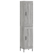 Credenza | Madia | Buffet da pranzo | Armadio da pranzo Grigio Sonoma 34,5x34x180 cm in Legno Multistrato