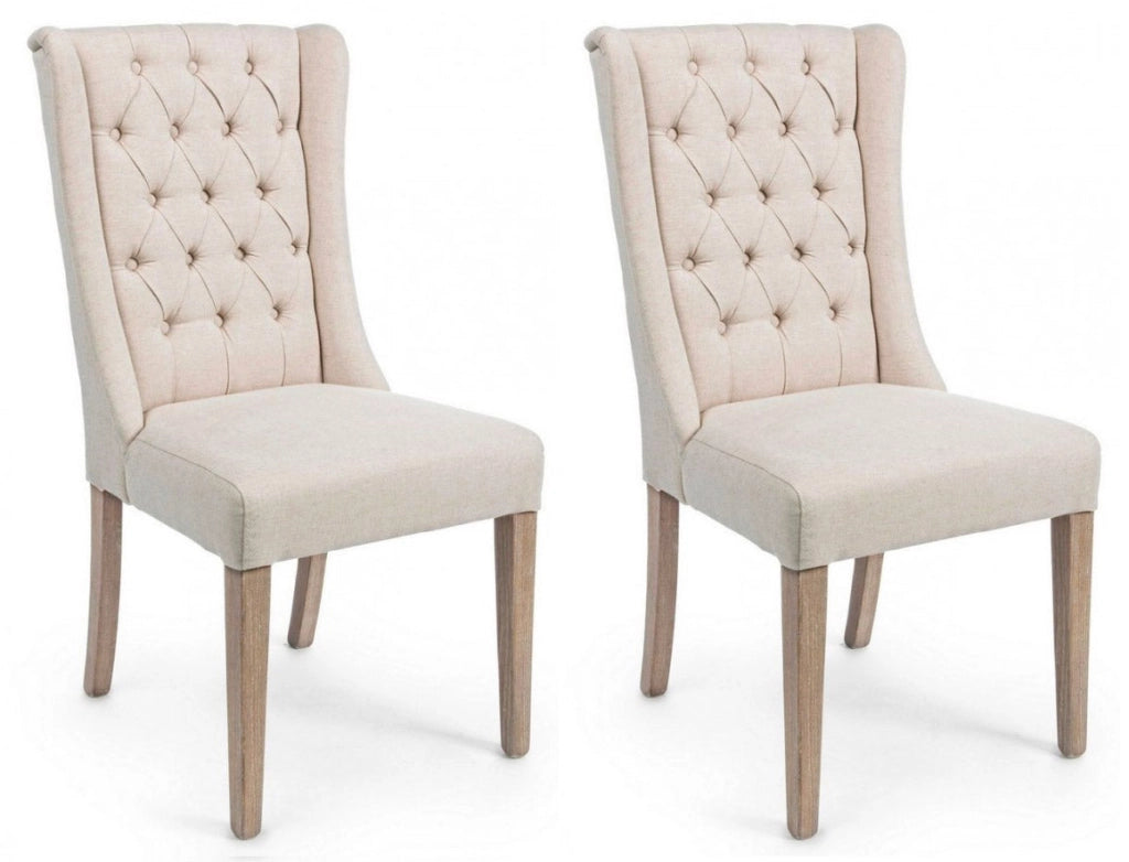 Set 2 Sedie 51x63x104h cm Columbia Beige