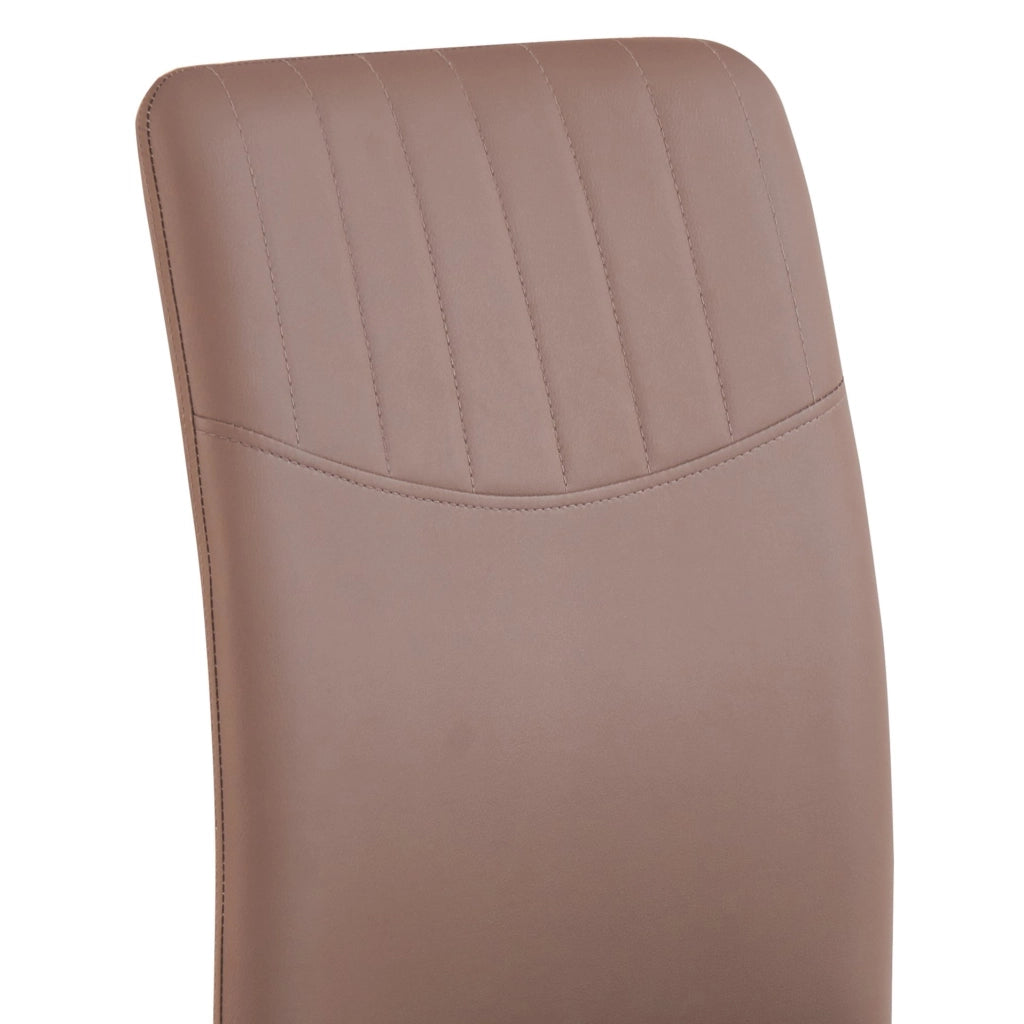 Sedia DONIER PU marrone