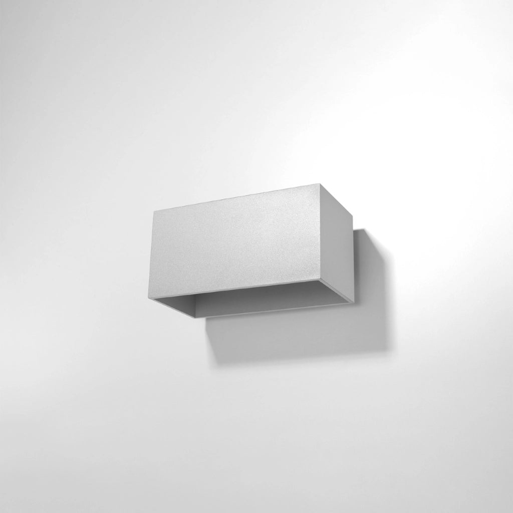 Applique Pure Lume Tetris Maxi grigio alluminio 2xG9