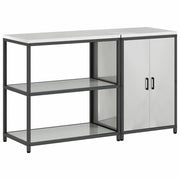 Set di Pensile da cucina | Stoccaggio per Cucina HATTEM 2 pz Argento