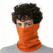 Sciarpa per Uomo - Cappuccio di Cotone - Collare Elastico - Netturiera - Tessuto Respirante - 22 x 23 cm