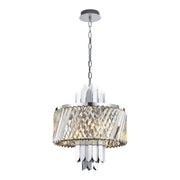 Lampadario cristallo glamour cromo Margot 6xE14 Milagro
