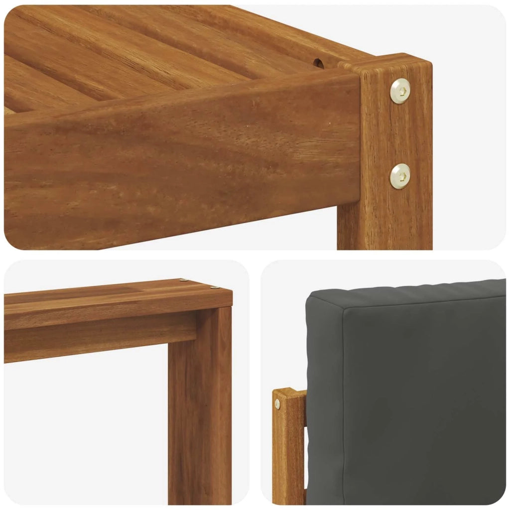 Set di divani da esterno con cuscino 6 pcs Naturale e Antracite 3366435