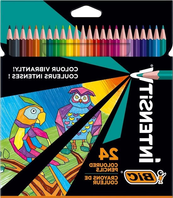 Pitture acriliche da uso generale - 24 colori - pigmenti inorganici - non tossici - in scatola di cartone