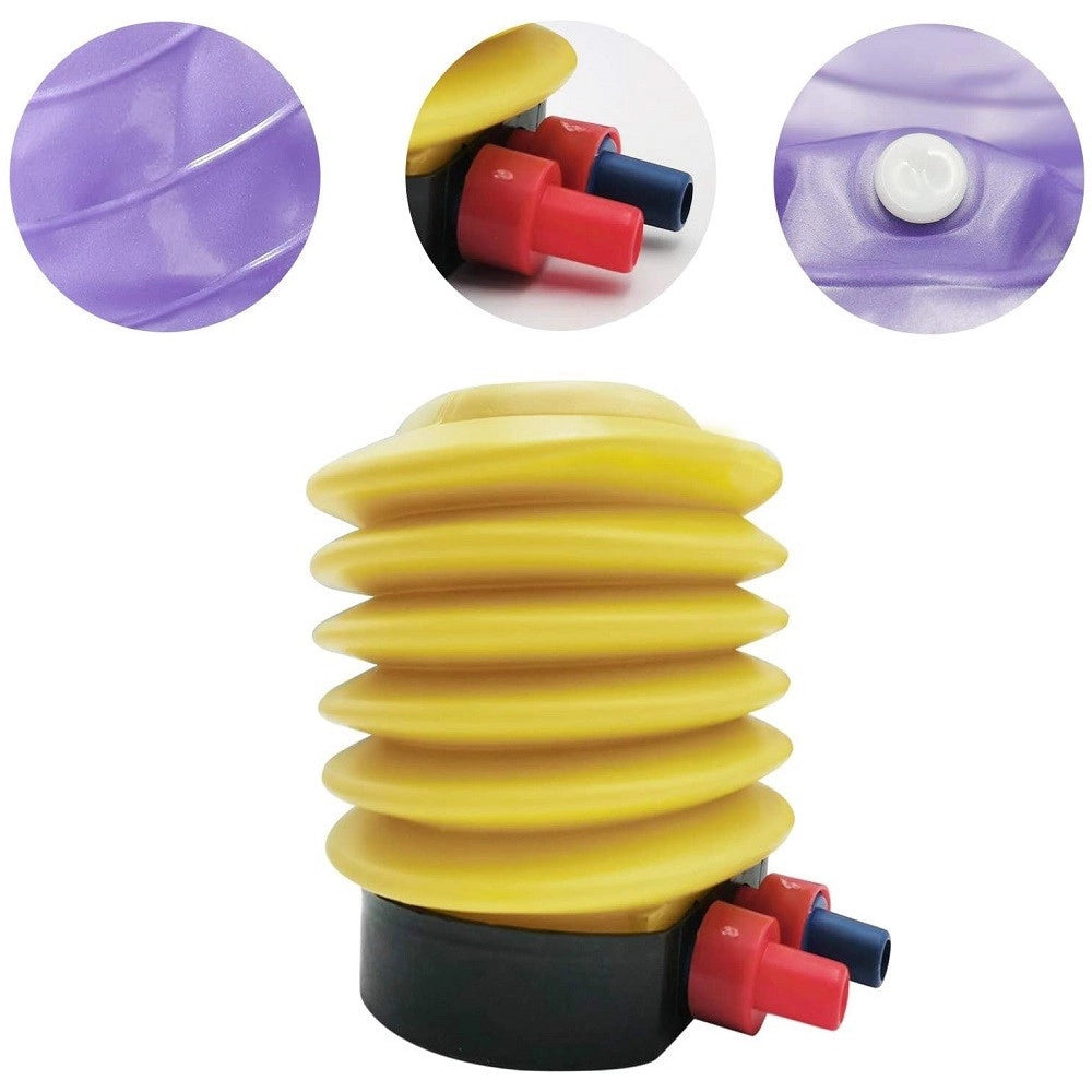 Trade Shop - Ciambella Palla Gonfiabile Esercizio Allenamento Pilates Yoga Con Pompa Viola -