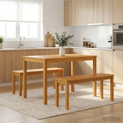 Panchina da pranzo 95 x 32 x 45 cm Legno di Quercia Massello 42039170