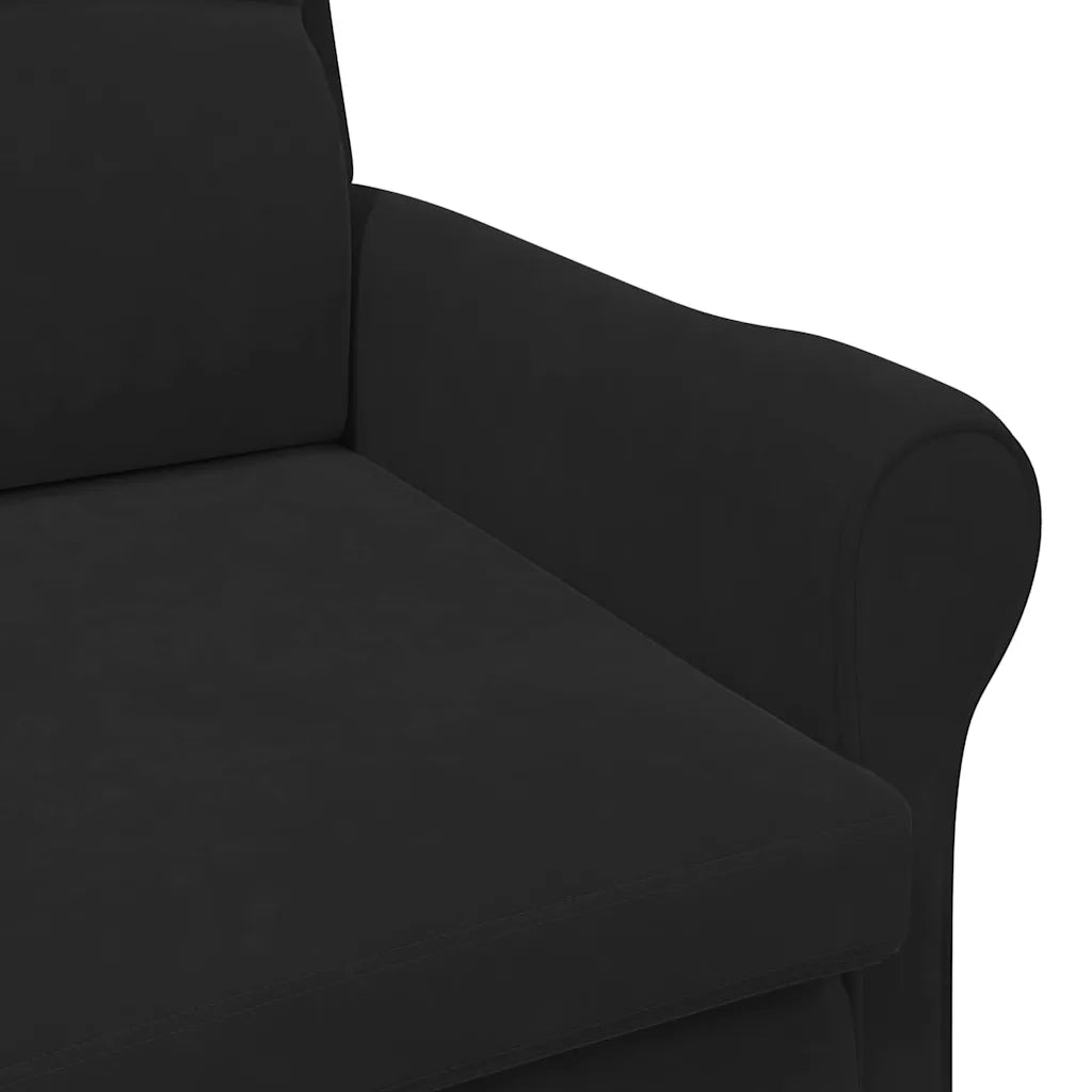 Divano Sedia-Poltrona-Poltroncina Nero Velluto 870915