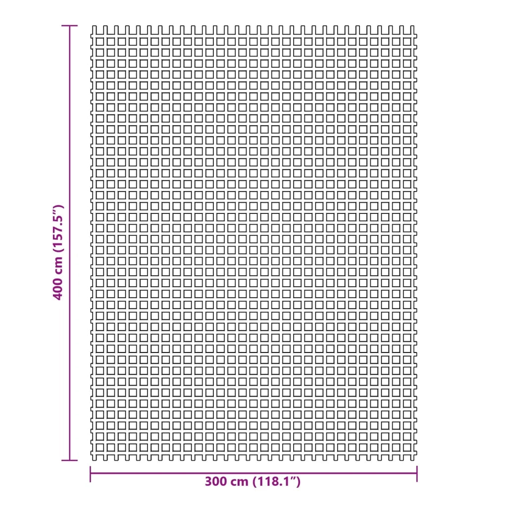 Tappeto da Tenda Antracite 4x3 m