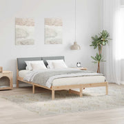 Struttura del Letto Marrone e grigio chiaro 135 x 190 cm 878549