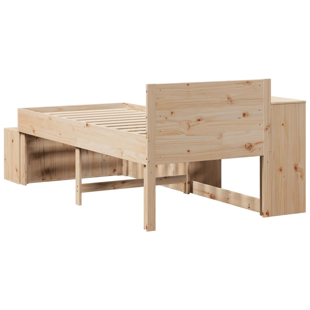 Letto senza Materasso 75x190 cm in Legno Massello Pino 3309752