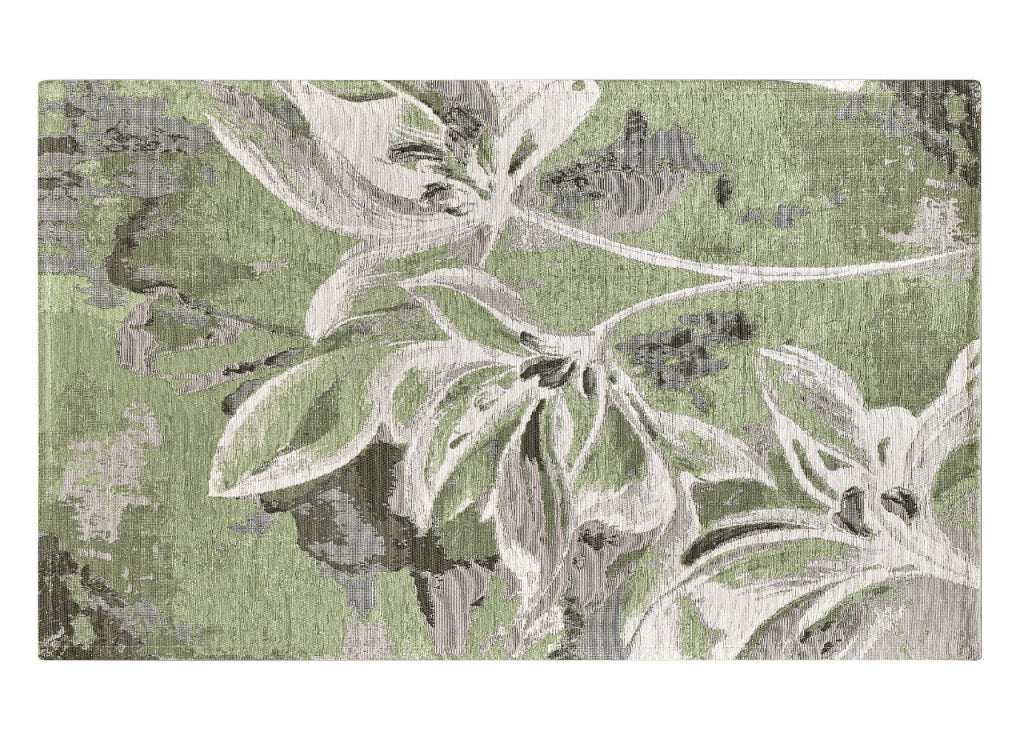 Tappeto Arredo Salotto Antiscivolo Scendiletto Camera Dis.Vanilla  By Suardi - 65x110 - Verde