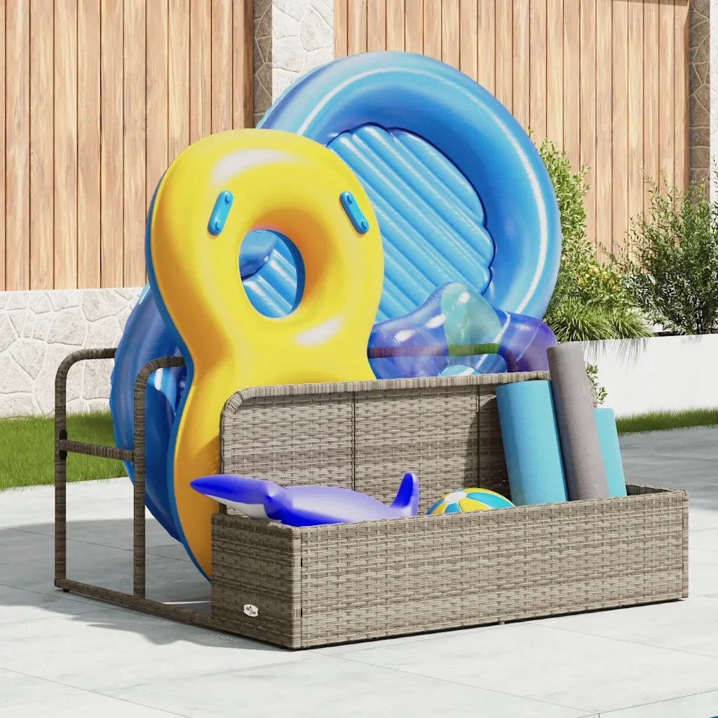 vidaXL Galleggiante a Bordo Piscina Grigio Chiaro 110x100x57 cm