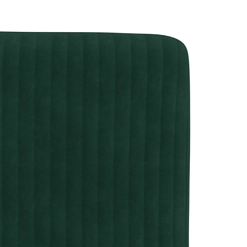 Sedie da Pranzo 2 pz Verde Scuro in Velluto 4101188