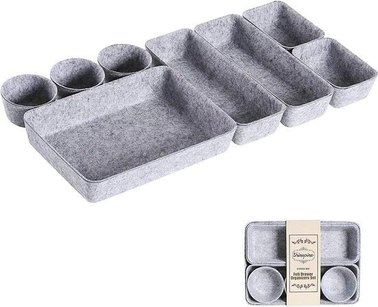 Organizzatore, sistema di controllo, set di 8 articoli opzionali per cosmetica e articoli per la casa, articoli opzionali per le ante dei cassetti, articoli opzionali per gli strumenti da scrivere, schermi di illuminazione