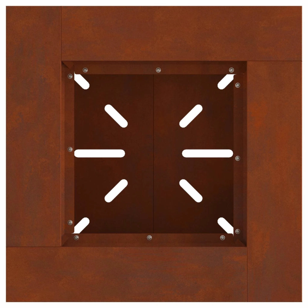 Braciere Ruggine 48 x 48 x 40 cm Acciaio Corten 858923
