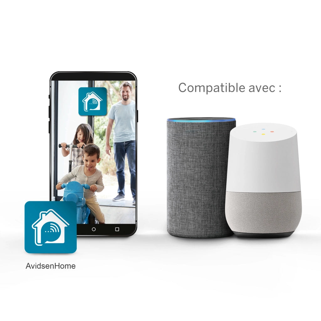 Avidsen Prese Smart WiFi HomePlug 2 Pack | WiFi 2.4GHz, Controllo Remoto, Timer Programmabile | Compatibili Alexa/Google | Presa Intelligente Plug & Play
