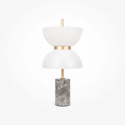 Maytoni Lampada da tavolo moderna Kyoto 1 luce LED integrato grigio metallo vetro