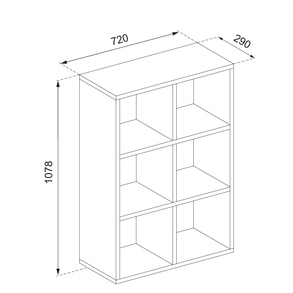 Vicco Scaffale Sonoma 72 x 107.8 cm