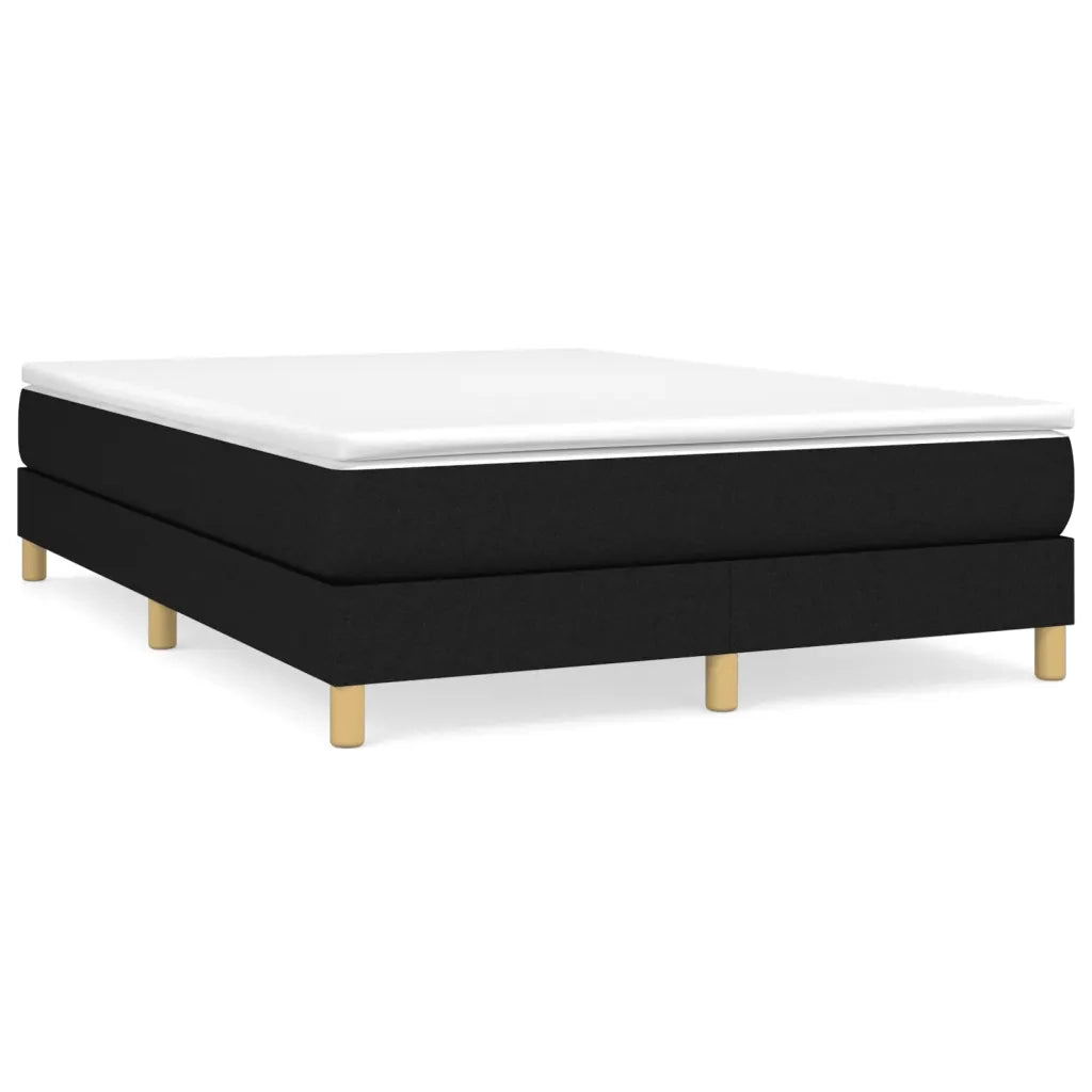 Struttura Letto a Rete a Molle Nero 140x190 cm in Tessuto 3120608