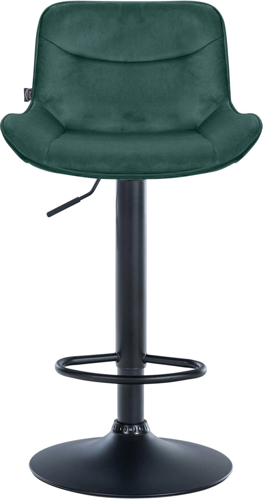 Barhocker Vonore Samt schwarz