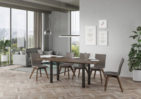 Tavolo Salvaspazio Allungabile 120/200x45/90x80/78 cm Everyday Double Noce