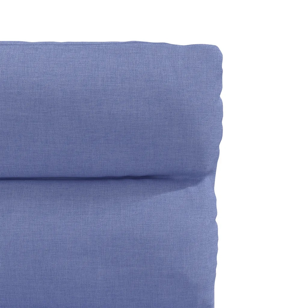 Sedie da Pranzo 4 pz Blu Jeans in Tessuto