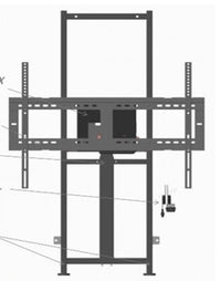 Staffa  da muro motorizzata vb-stnd-104 800x600 75kg 6500 high