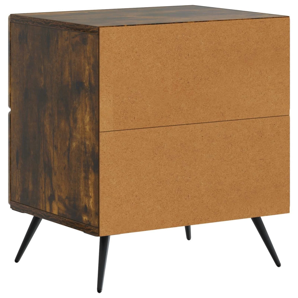 Armadio da Notte Rovere Fumo 43 x 34,5 x 47,5 cm 895455