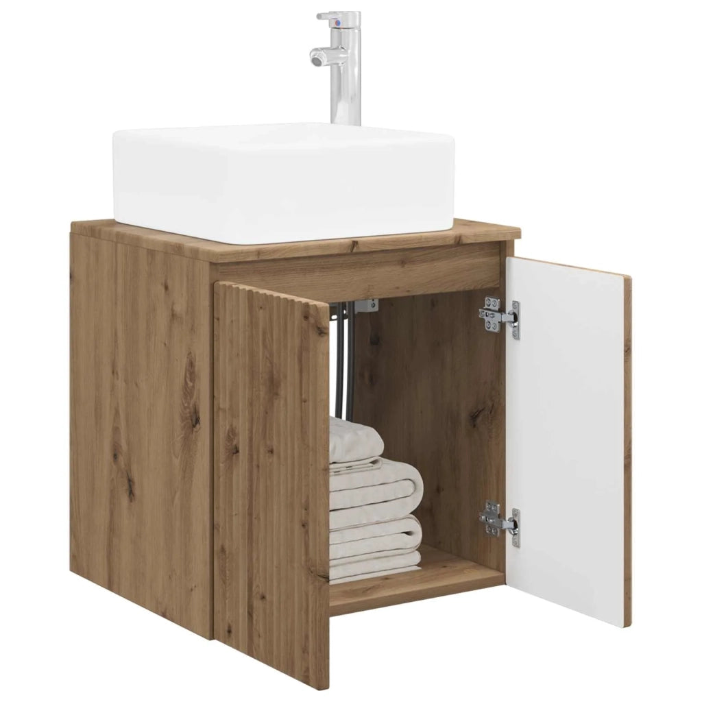 Mobile Lavabo da Parete Rovere Artigianale 53 x 35 x 63 cm 890431