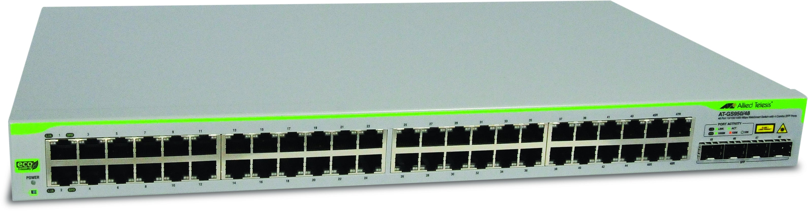 Allied telesis at-gs950/48-50 gestito l2 gigabit ethernet (10/100/1000) 1u grigio