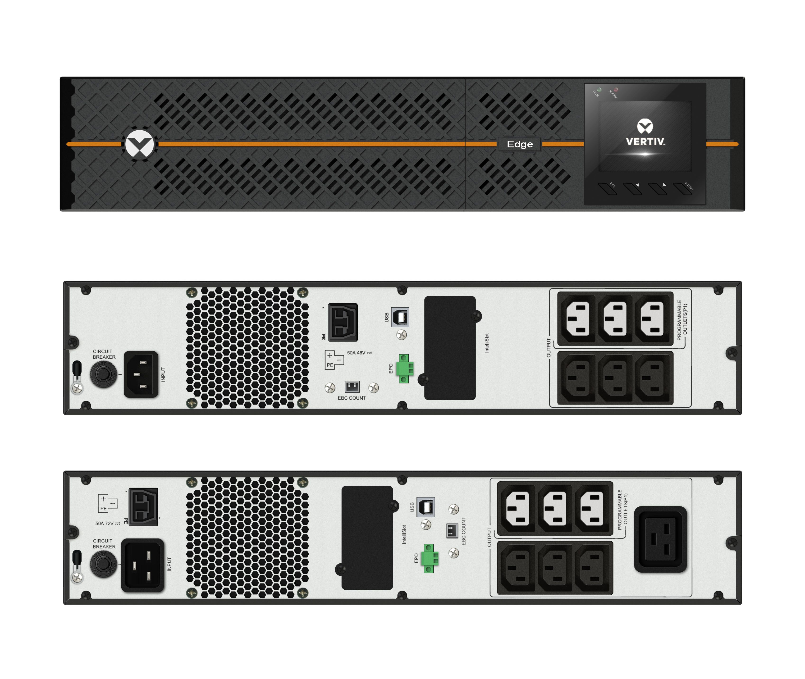 Vertiv liebert ups edge, 3300va 2700w, line interactive, avr, montaggio tower/rack - EDGE-3000IRT2UXL