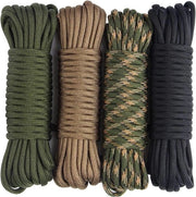 Kit di sopravvivenza all'aperto 4 pezzi con corda a 7 fili nylon per collari per cani, lacci per chiavi, lacci per bracciali, DIY, giocattoli, 6m, 4 pezzi, 7 fili, nylon, D4-A-4x19ft