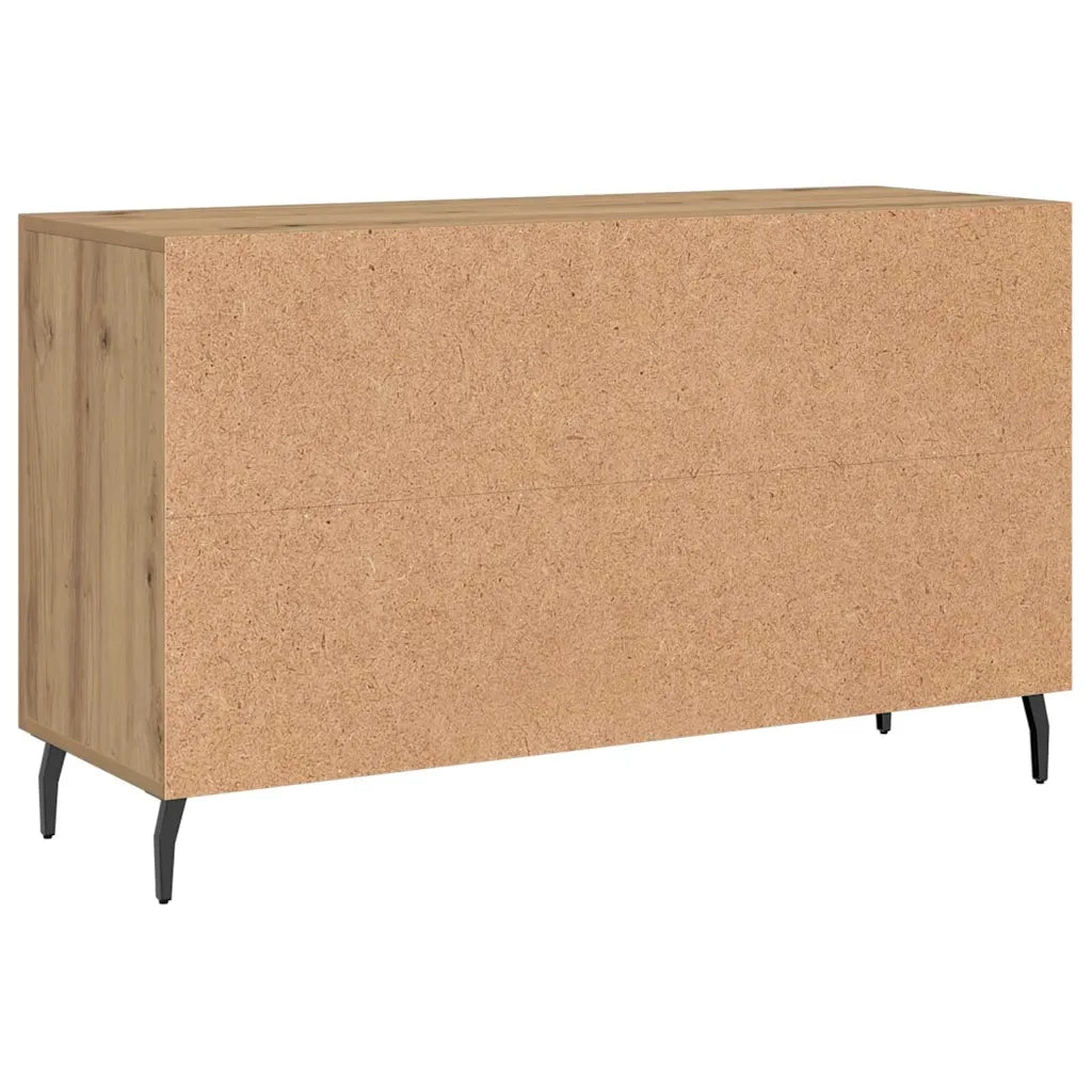 Credenza-Buffet-Armadio da cucina Rovere Artigianale 100x36x60 cm in Legno Multistrato 998035