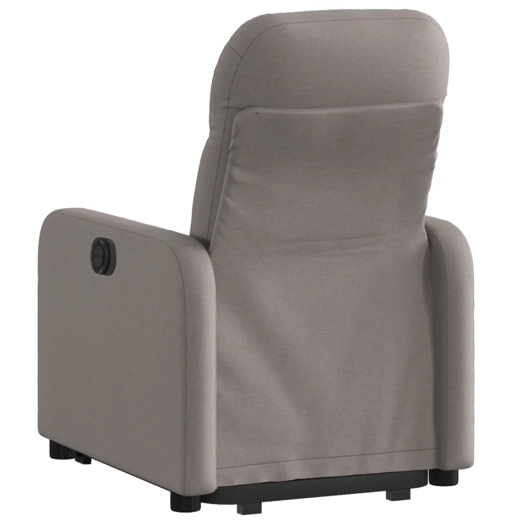 Poltrona Alzapersona Reclinabile Elettrica Tortora in Tessuto 3206820