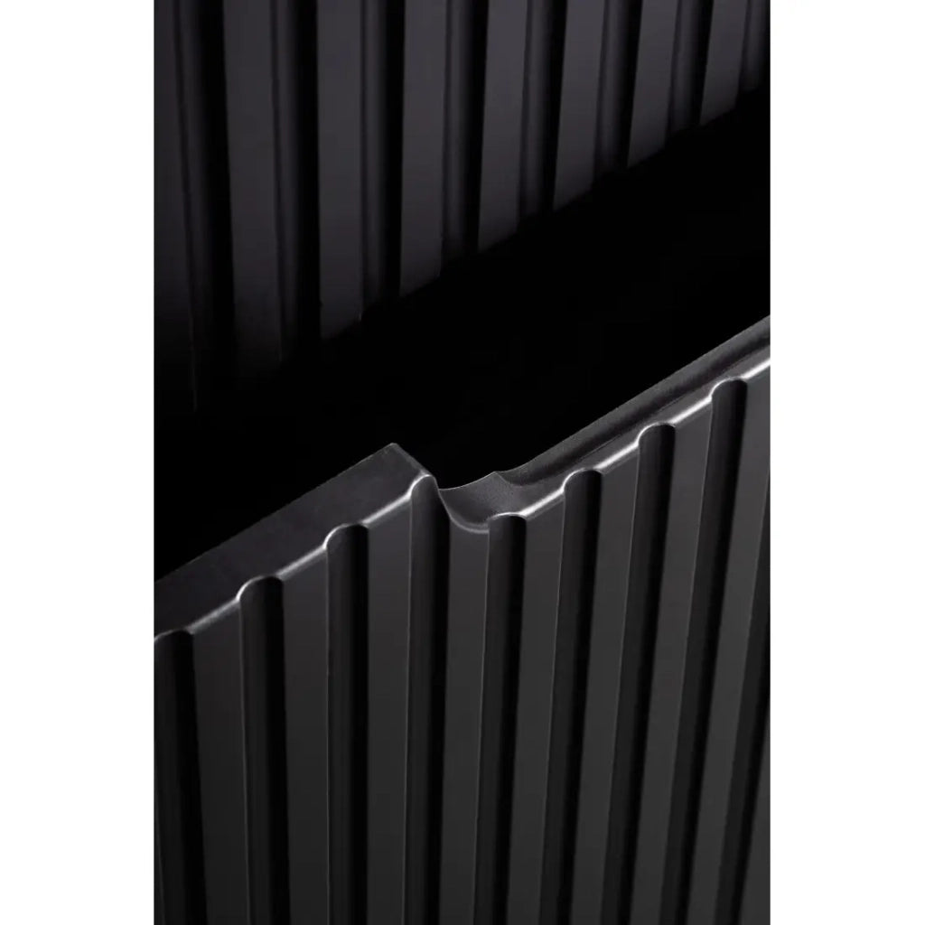 Mobile sottolavabo da bagno VANO – 2 porte – Nero opaco – L60 × P39 × H57 cm – Da appendere