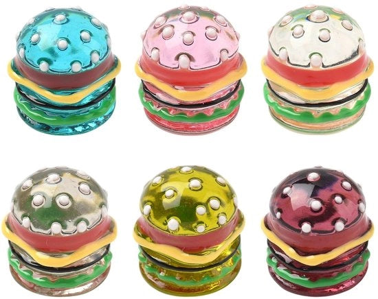 Pacchetto di 6 Elementi di Decorazione in Hars/Emaille per DIY - 6 Colori - 16 mm di Larghezza x 16 mm di Altezza