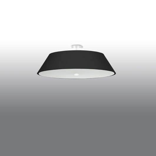 Plafoniera Serie VEGA 2BM Nero 60x60x25 cm 5x15W LED E27