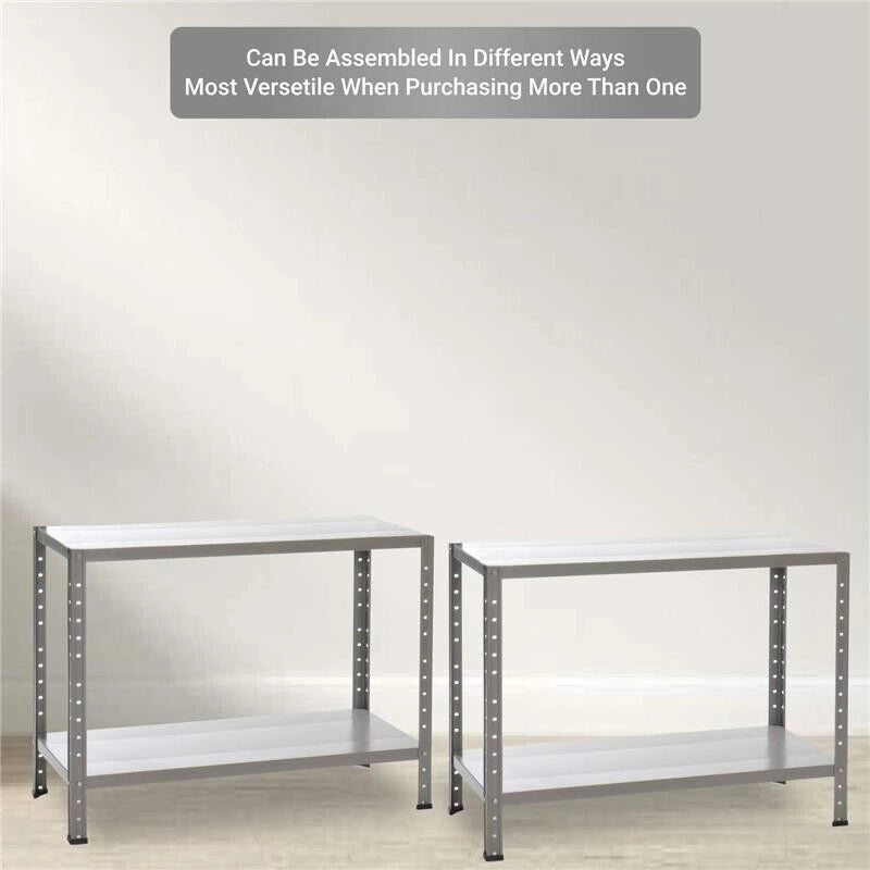 GRIMA PACCO DOPPIO CON 2 SCAFFALI COMPLETI 60 X 30 X 140 CM 4 RIPIANI 40 KG