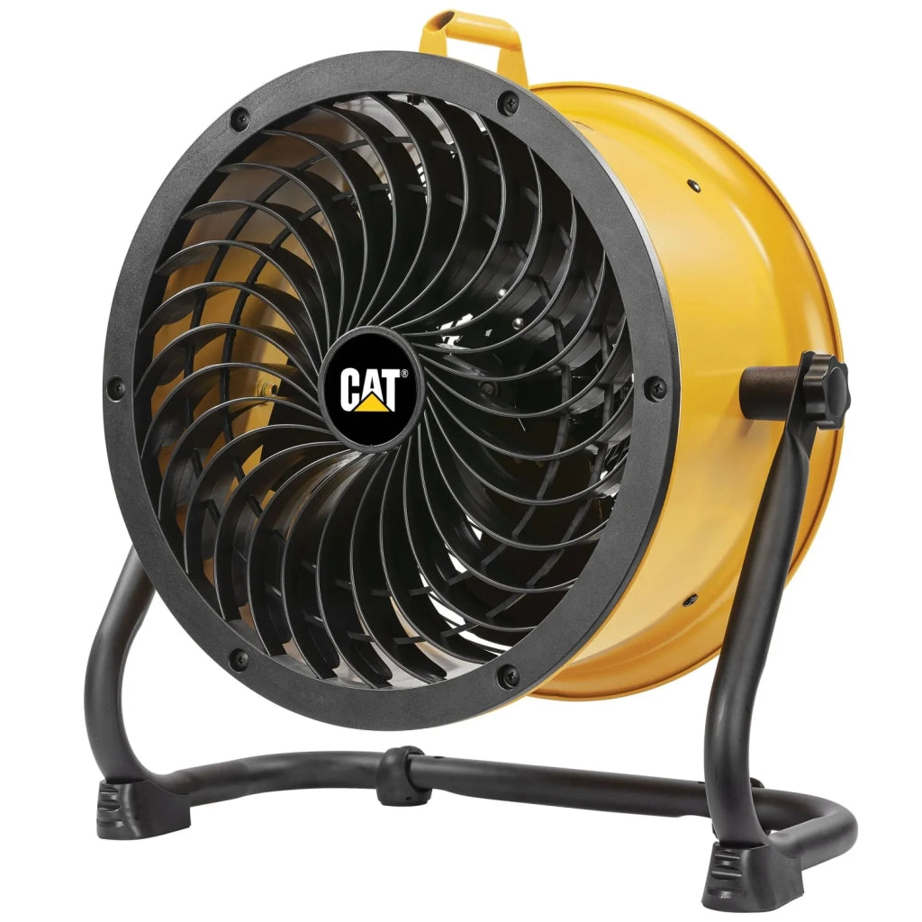 Caterpillar Ventilatore a Pavimento Alta Velocità HVD-14AC Ø 35 cm 120W, 4 Velocità, 27 m³/min, Pale in Alluminio, Orientabile, Montaggio a Parete, Base Antiscivolo